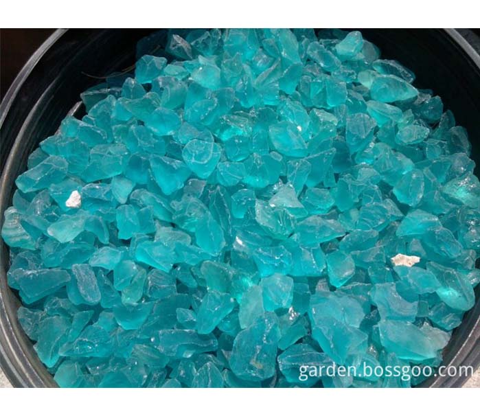 Crushed Glass Rock For Decoration