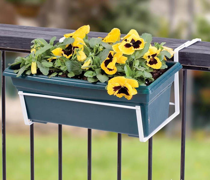 Flower Box Holders trough planter bracket deck