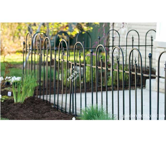 Basic Arch Sectional Garden Fence Galvanized