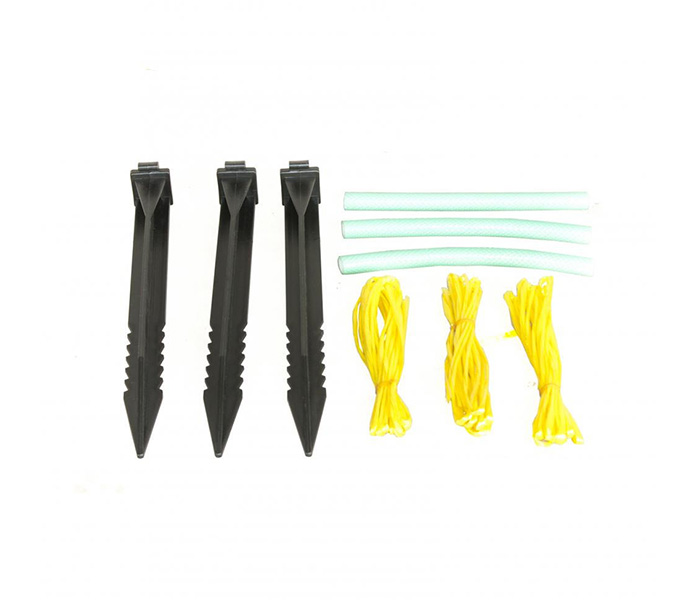 Tree Stake Support Kit Black Plastic Stake